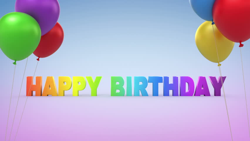 Happy Birthday, 3d Animation Stock Footage Video 2886508 - Shutterstock