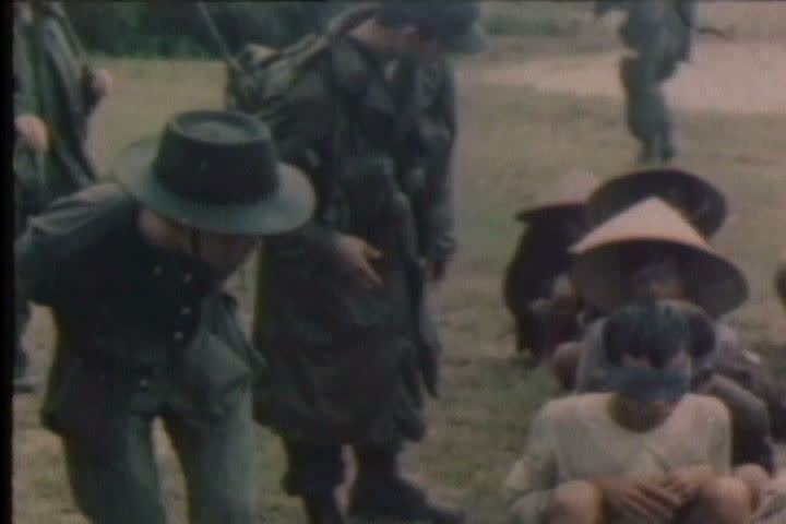1960s U S Soldiers Burn A Village During The Vietnam War Stock Footage Video 3992749 