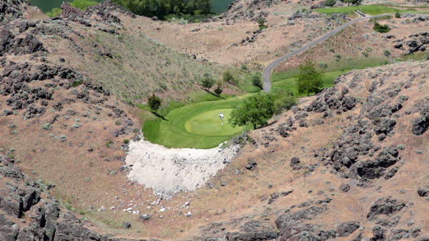 Golf Course Twin Falls Idaho Snake River Gorge Canyon A Large Deep Golf Course Twin Falls Idaho Snake River Gorge Canyon A Large Deep