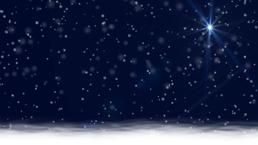 Christmas Animated Snow Scene Background HD Loop - Just Add Your