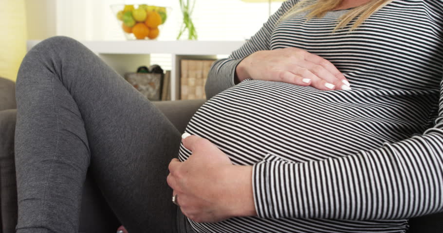 Happy Soon To Be Mother Rubbing Belly Stock Footage Video 7814248 Shutterstock 
