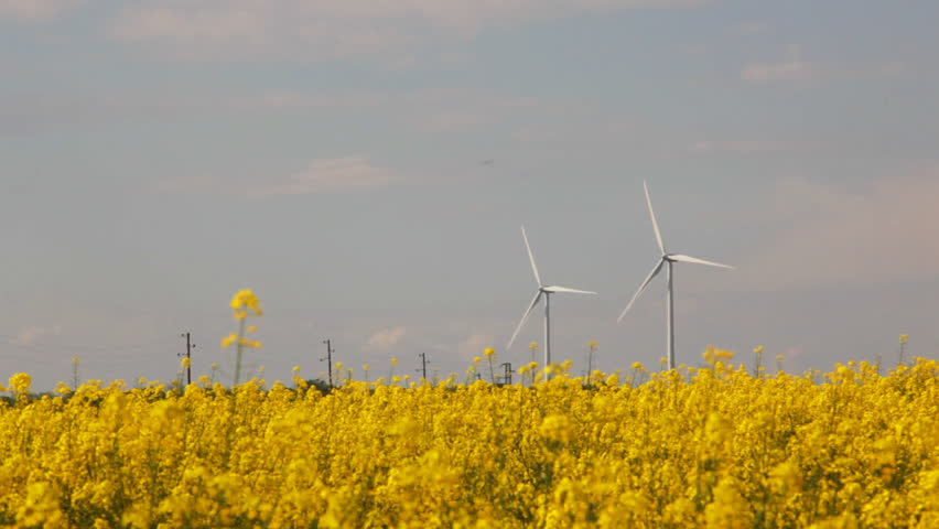 Alternative Energy -solar Power Station And Electric Turbines Stock