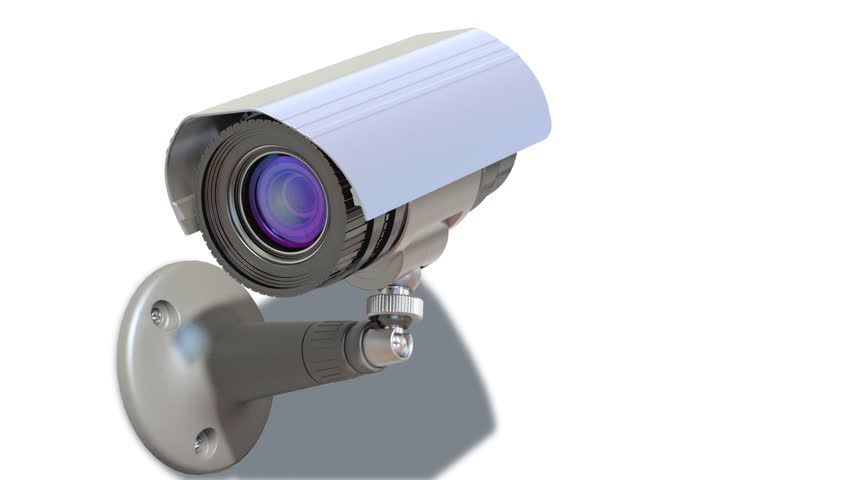 Wondered Surveillance Camera, Loop-able 3d Animation Stock Footage