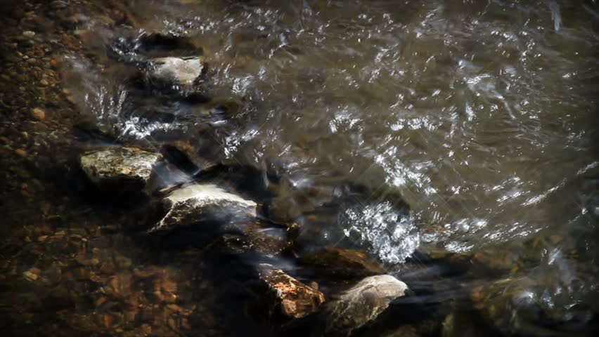 Sunlight Shimmering On A Flowing River Stock Footage Video 26856 ...