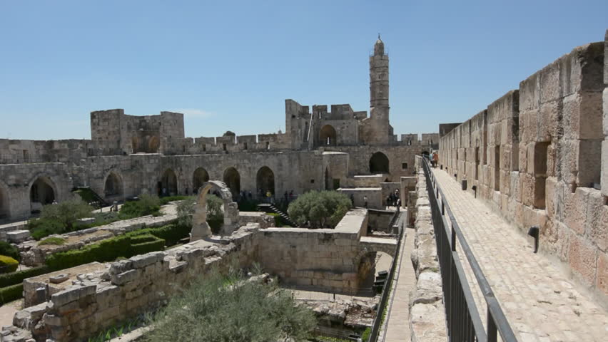 JERUSALEM - MAY 05 2015:Aerial View Of The Tower Of David And ...