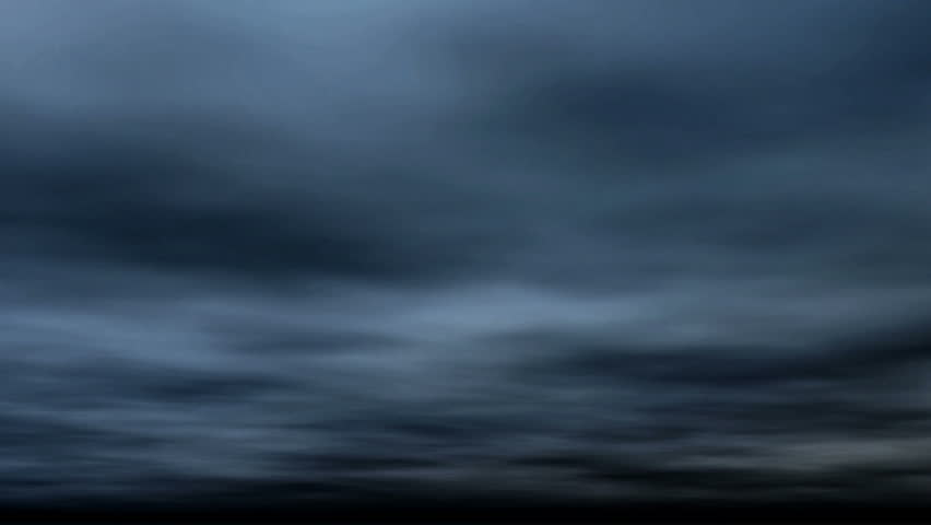 Dark Gray Clouds Fill A Dark Sky. Stock Footage Video 1358686 ...