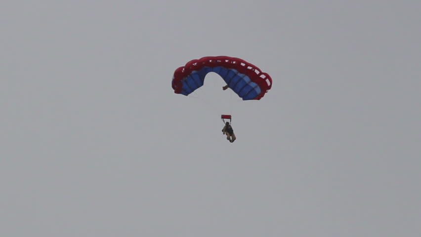 FREEDOM, SANPETE, UTAH 12 JUL 2012: Fireman Smoke Jumper Parachutes ...