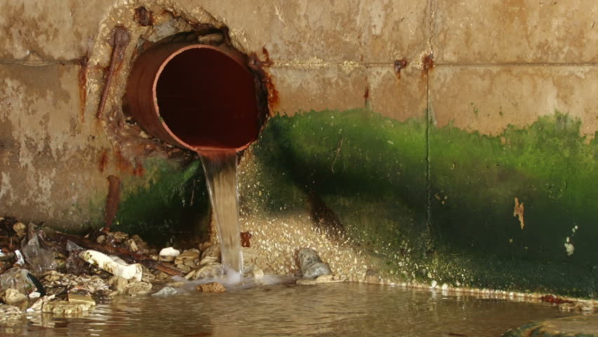 Water Falling From Drain Tube Stock Footage Video 3037585 - Shutterstock