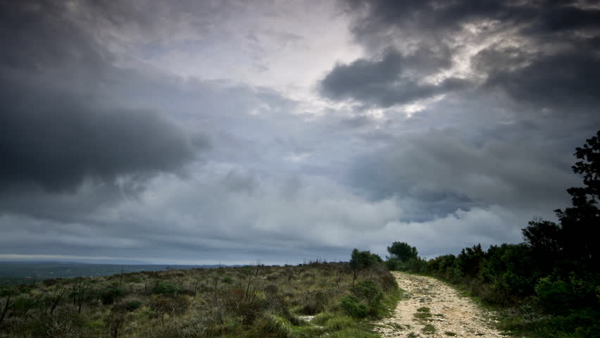 Rainy Country Road Description: Dark Skies And Rain Drops On Gornji ...