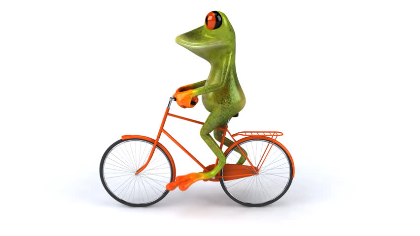 Fun Frog Rides Bike Stock Footage Video 3149611 - Shutterstock