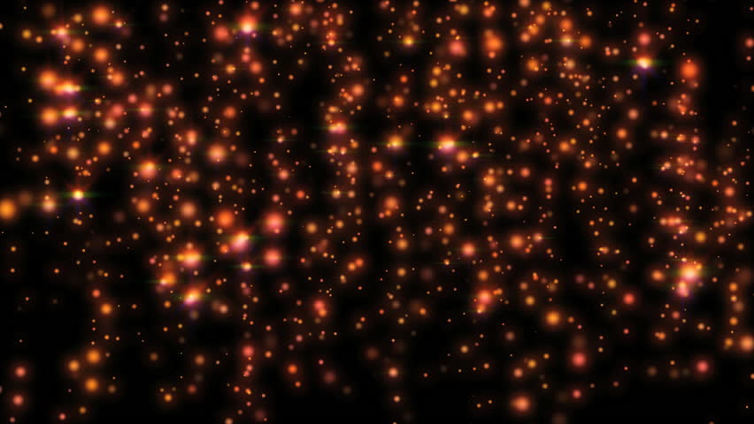 Orange Fireflies Slowly Floating Upwards Stock Footage Video 3511949 ...