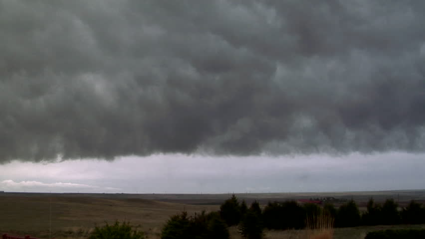 Storm Front. An Outflow Boundary From An Advancing Thunderstorm Moves ...