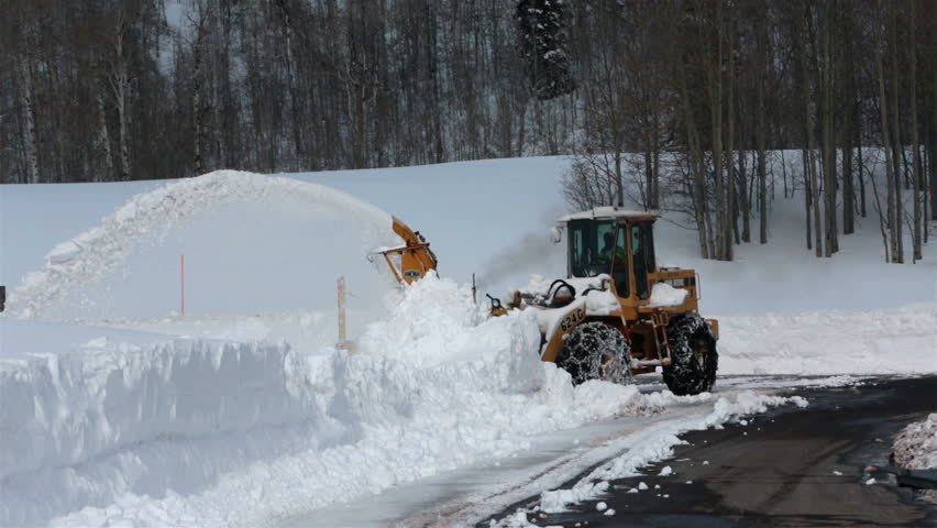 FAIRVIEW, UTAH - FEB 2014: Mountain Road Closed After Severe Snow Storm ...