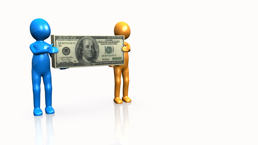 Animated Graphics Showing 3d Man Standing And Thinking Of Money Stock ...