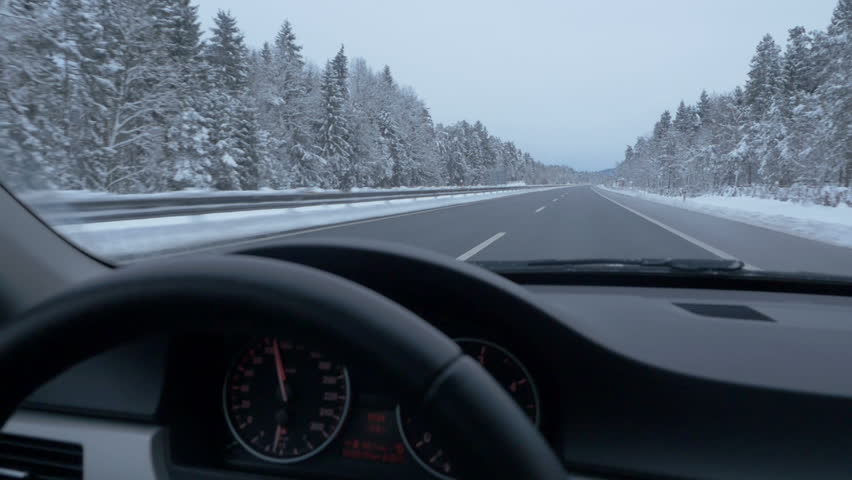 Driver's POV With A Car Dashboard And Speedometer Stock Footage Video ...